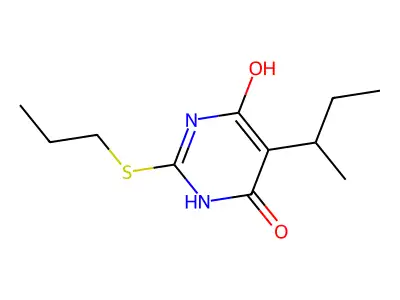 5-butan-2-yl-4-hydroxy-2-propylsulfanyl-1H-pyrimidin-6-one structure