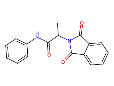 2-(1,3-Dioxo-1,3-dihydro-isoindol-2-yl)-N-phenyl-propionamide structure