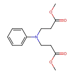 beta-Alanine, N-(3-methoxy-3-oxopropyl)-N-phenyl-, methyl ester structure