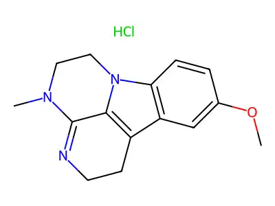 Metralindole monohydrochloride structure