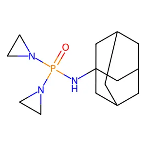 Phosphinic amide, P,P-bis(1-aziridinyl)-N-(1-adamantyl)- structure