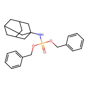 N-bis(phenylmethoxy)phosphoryladamantan-1-amine structure
