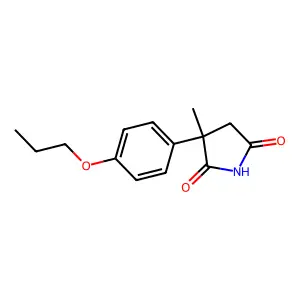 3-Methyl-3-(4-propoxyphenyl)pyrrolidine-2,5-dione structure