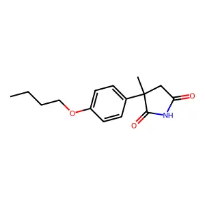 3-(4-Butoxyphenyl)-3-methylpyrrolidine-2,5-dione structure