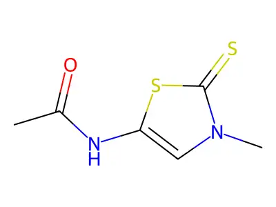 N-(3-methyl-2-sulfanylidene-1,3-thiazol-5-yl)acetamide structure