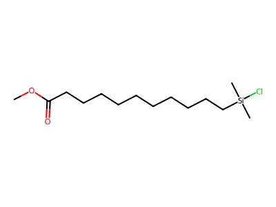 10-(Carbomethoxy)decyldimethylchlorosilane structure
