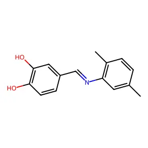 (4E)-4-[(2,5-dimethylanilino)methylidene]-2-hydroxycyclohexa-2,5-dien-1-one structure