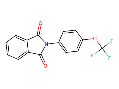 2-[4-(Trifluoromethoxy)phenyl]isoindole-1,3-dione structure