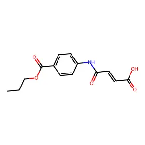 (Z)-4-oxo-4-(4-propoxycarbonylanilino)but-2-enoic acid structure