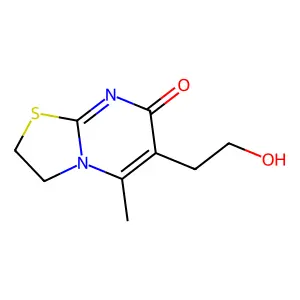 6-(2-hydroxyethyl)-5-methyl-2,3-dihydro-7H-[1,3]thiazolo[3,2-a]pyrimidin-7-one structure