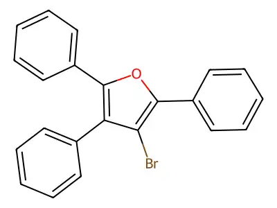 3-Bromo-2,4,5-triphenylfuran structure