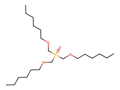 Phosphine oxide, tris[(hexyloxy)methyl]- structure