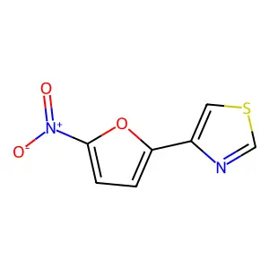 4-(5-Nitro-2-furyl)thiazole structure