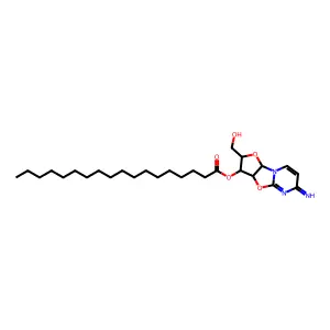 [4-(Hydroxymethyl)-10-imino-3,7-dioxa-1,9-diazatricyclo[6.4.0.02,6]dodeca-8,11-dien-5-yl] octadecanoate structure