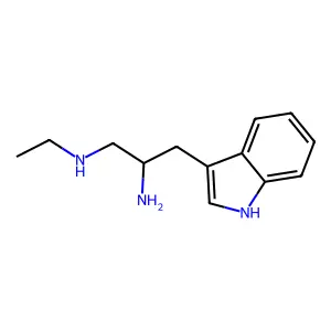 Indole, 3-(2-amino-3-ethylaminopropyl)-, (S)- structure