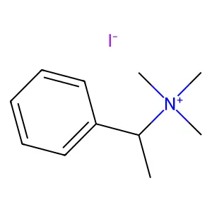 Benzenemethanaminium, N,N,N,alpha-tetramethyl-, iodide (1:1) structure