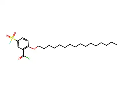 5-Fluorosulfonyl-2-(hexadecyloxy)benzoyl chloride structure