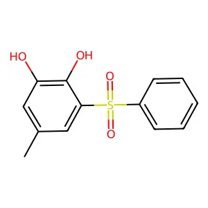3-(Benzenesulfonyl)-5-methylbenzene-1,2-diol structure