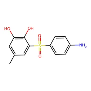 3-(4-Aminobenzene-1-sulfonyl)-5-methylbenzene-1,2-diol structure