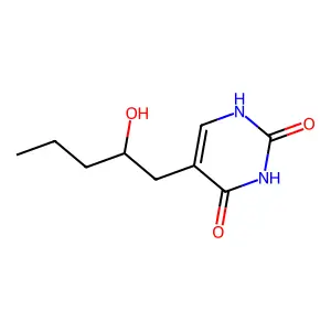 5-(2-Hydroxypentyl)pyrimidine-2,4(1H,3H)-dione structure