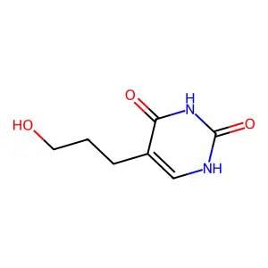 5-(3-hydroxypropyl)pyrimidine-2,4(1H,3H)-dione structure