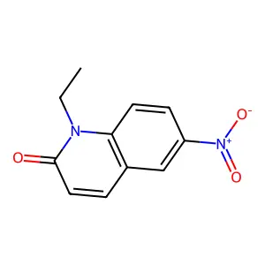 1-ethyl-6-nitroquinolin-2(1H)-one structure