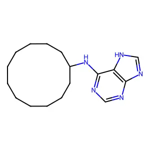 N-cyclododecyl-9H-purin-6-amine structure
