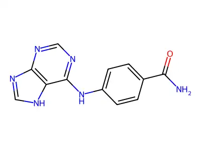 4-(7H-purin-6-ylamino)benzamide structure