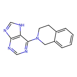 2-(7H-purin-6-yl)-1,2,3,4-tetrahydroisoquinoline structure