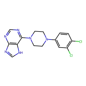 6-[4-(3,4-dichlorophenyl)piperazin-1-yl]-7H-purine structure
