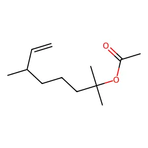 2,6-Dimethyl-7-octen-2-yl acetate structure