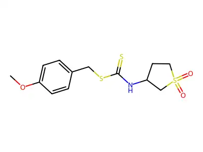 4-Methoxybenzyl (1,1-dioxidotetrahydrothiophen-3-yl)carbamodithioate structure