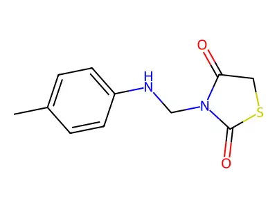 3-[(4-Methylanilino)methyl]-1,3-thiazolidine-2,4-dione structure