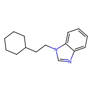 1-(2-cyclohexylethyl)-1H-benzimidazole structure