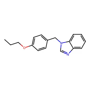 1-[(4-Propoxyphenyl)methyl]benzimidazole structure