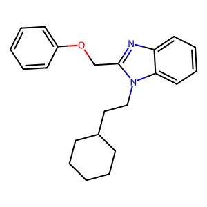 1-(2-Cyclohexylethyl)-2-(phenoxymethyl)benzimidazole structure