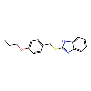 2-[(4-propoxybenzyl)thio]-1H-benzimidazole structure