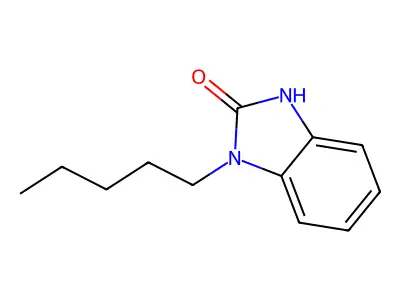 1-pentyl-1,3-dihydro-2H-benzimidazol-2-one structure