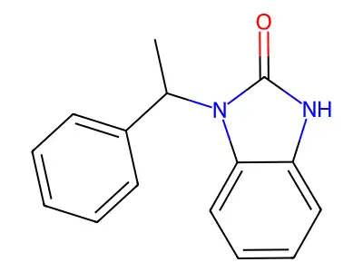 1-(1-phenylethyl)-2,3-dihydro-1H-1,3-benzodiazol-2-one structure