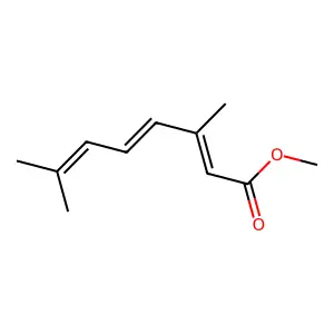 2,4,6-Octatrienoic acid, 3,7-dimethyl-, methyl ester, (E,E)- structure