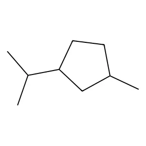 1-Methyl-3-(1-methylethyl)cyclopentane structure