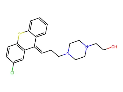 trans-Clopenthixol structure