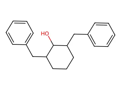 2,6-Dibenzylcyclohexanol structure