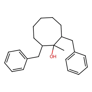 1-Methyl-2,8-dibenzylcyclooctanol structure