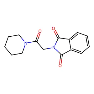 N-(2-Oxo-2-piperidin-1-ylethyl)phthalimide structure