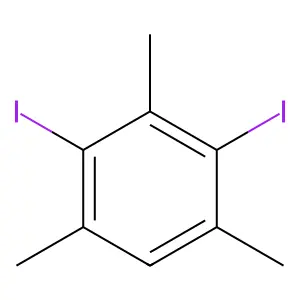 2,4-Diiodo-1,3,5-trimethylbenzene structure