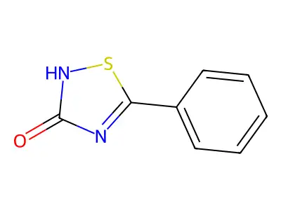 1,2,4-Thiadiazol-3(2H)-one, 5-phenyl- structure