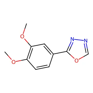 2-(3,4-Dimethoxyphenyl)-1,3,4-oxadiazole structure