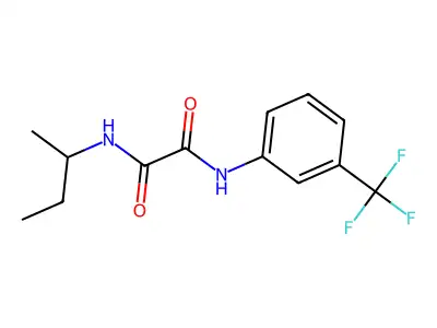 N'-butan-2-yl-N-[3-(trifluoromethyl)phenyl]oxamide structure