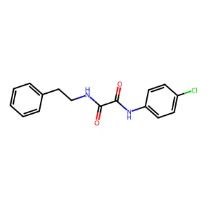 N-(4-chlorophenyl)-N'-(2-phenylethyl)ethanediamide structure